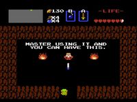 une photo d'Ã©cran de The Legend of Zelda sur Nintendo Nes